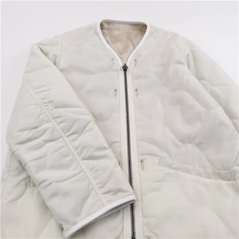 

23FW Vintage Pleating Zipper Men's Two-sided Jacket Thickened Casual Versatility Coat Techwear Windbreaker Clothing Streetwear