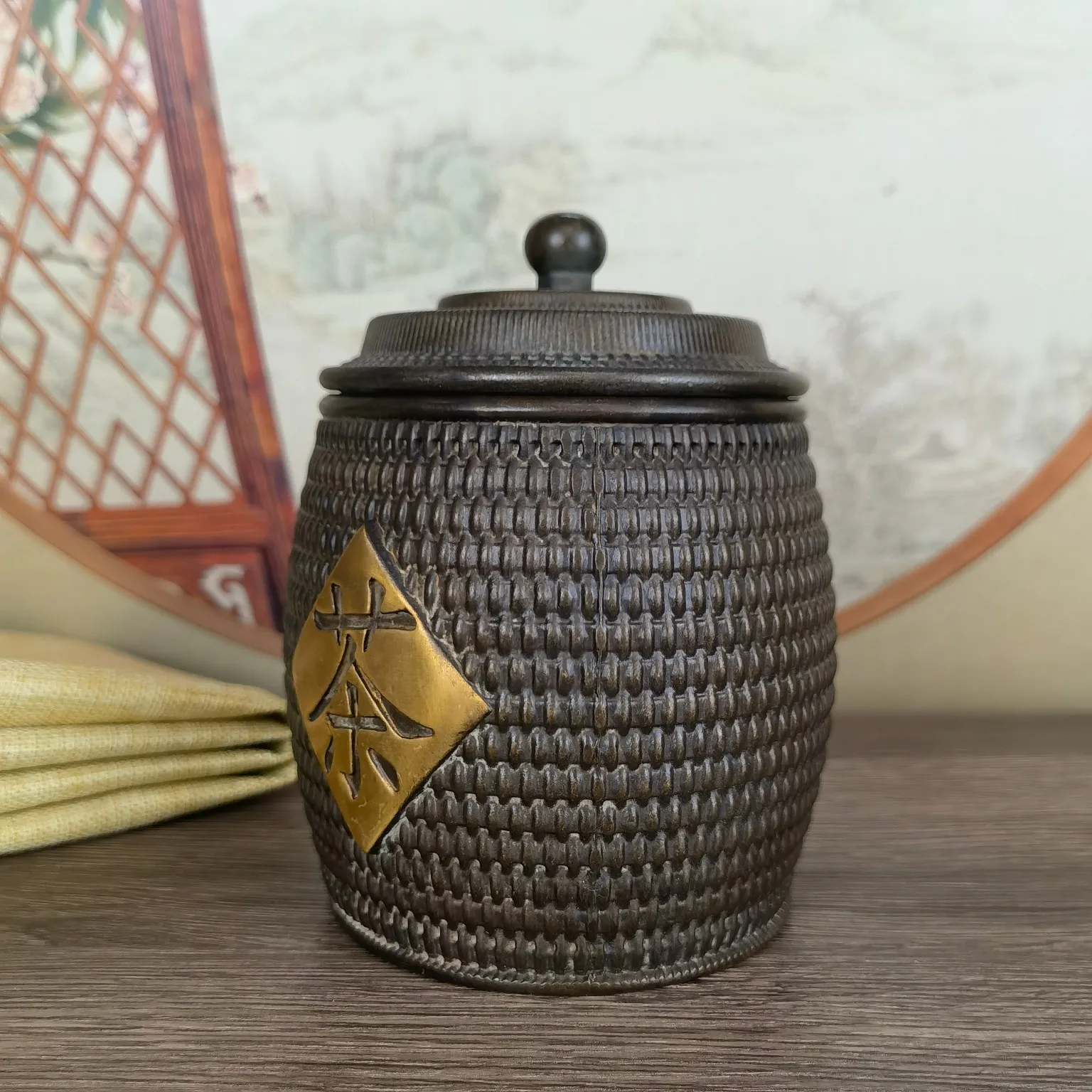 Коллекция Посуды из античной бронзы латунные Старинные Бронзовые Позолоченные