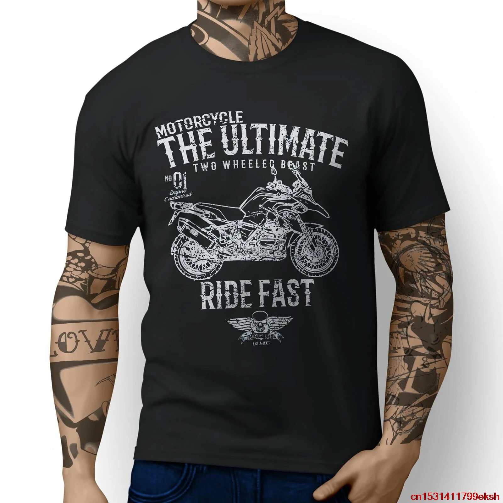 

2023 New Fashion Brand Clothing Motorrad R1200GS Adventure 2013 Motorcycle Design T-shirts