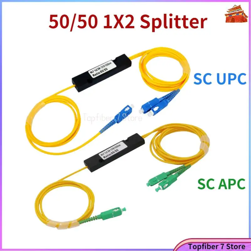 

50/50 1X2 SC UPC/SC APC FBT Splitter PLC Singlemode Fiber Optical Splitter FTTH PLC 1*2 PLC Optical Fiber Soudeuse Fiber Optique