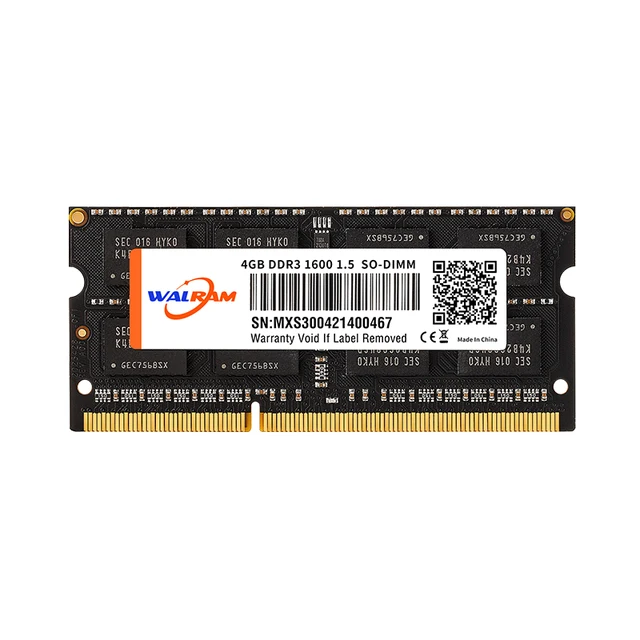 WALRAM Laptop Memory: DDR2 DDR3 DDR4 RAM Modules from 2GB to 8GB, Multiple Speeds (800-2666MHz), DDR3L 204pin Notebook RAM 2