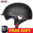 Мотоциклетный шлем GXT, одобренный DoT, Casco Moto, для мужчин и женщин, ретро, мотоциклетный шлем, Летний дышащий полушлем для мотокросса