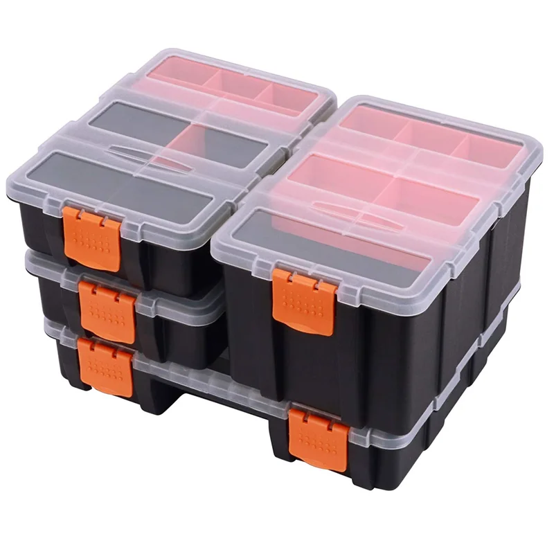

Organizer & Parts Parts Storage Boxes, Compartment Versatile Plastic Sets, Tool Hardware Box Small Durable Organizers, Case And