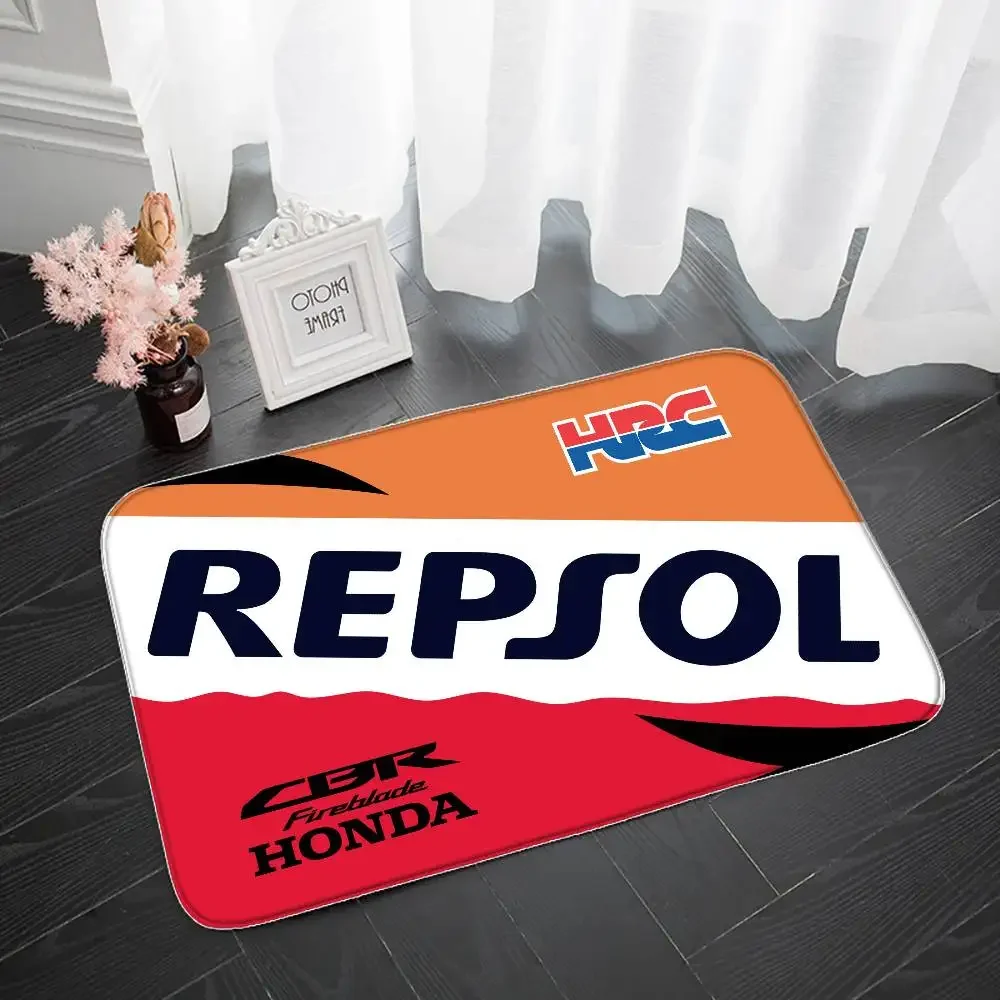 Фото HONDA напольный коврик, входной коврик, черное крыло, мотоциклетный ковер, противоскользящий прикроватный коврик, пушистый ковер, нескользящий коврик, украшение для дома №3
