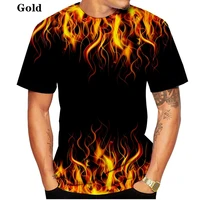 2021 men women cool flame t shirt 3d print fire flame casual funny pullover unisex fashion tops
