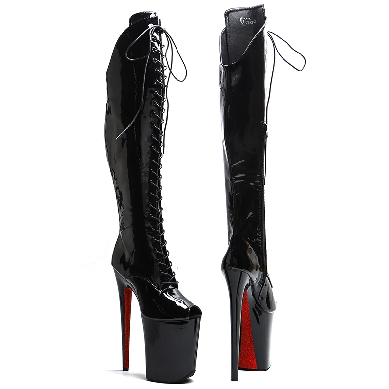 Leecabe 23 см/9 дюймов лакированная искусственная кожа модные женские красные