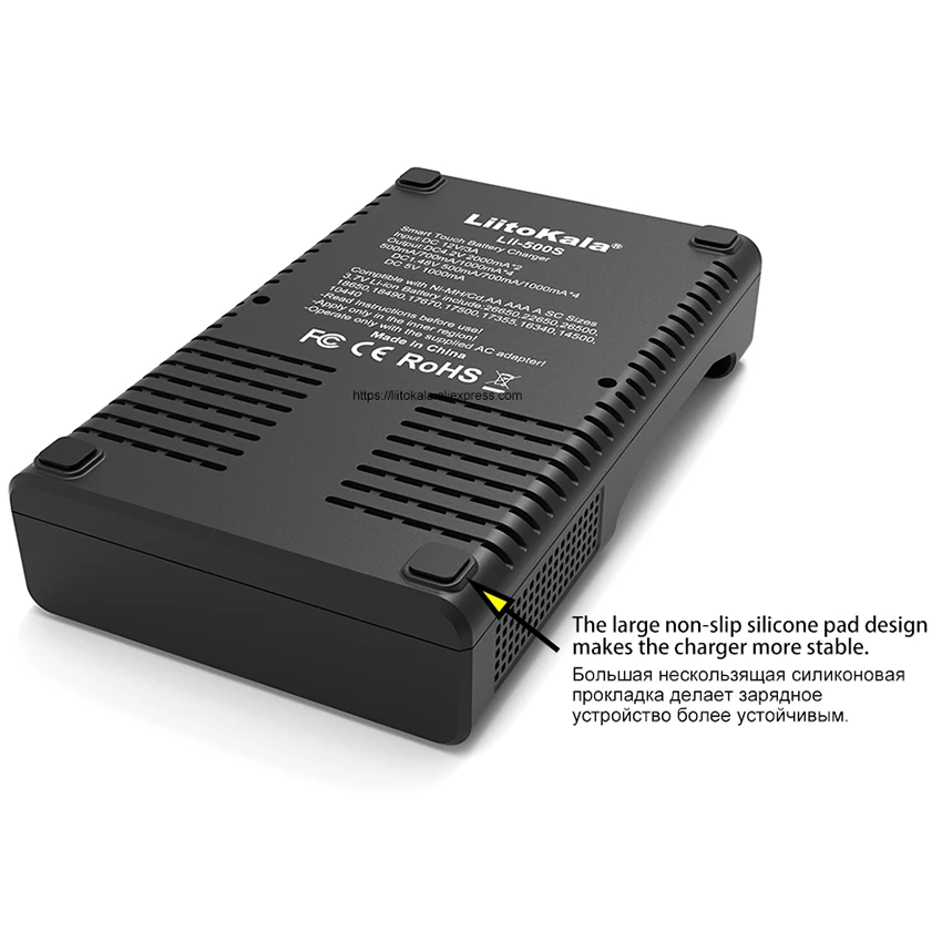 Liitokala Lii-500S Зарядное устройство для аккумуляторов 18650 3.7V 1.2V 18350 18500 21700 14500 26650 AA/AAA NiMH Lithium.