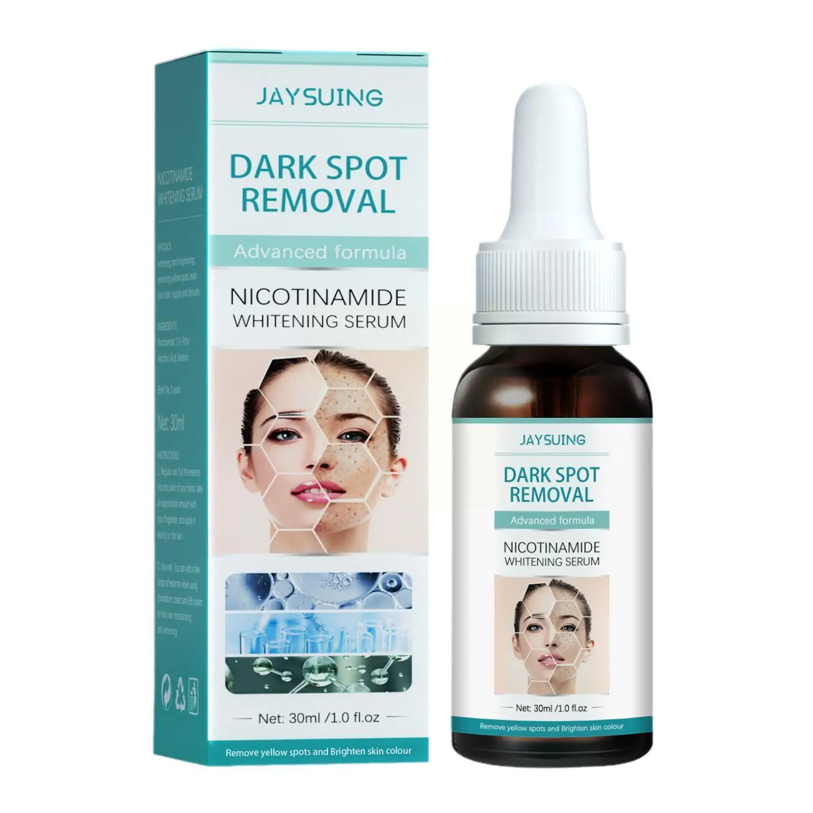

30ml Dark Spot Remover Whitening Serum Face Serum Brighten Dark Corrector Remover Freckle Care Essence Spot Skin Face Blemi F1h7