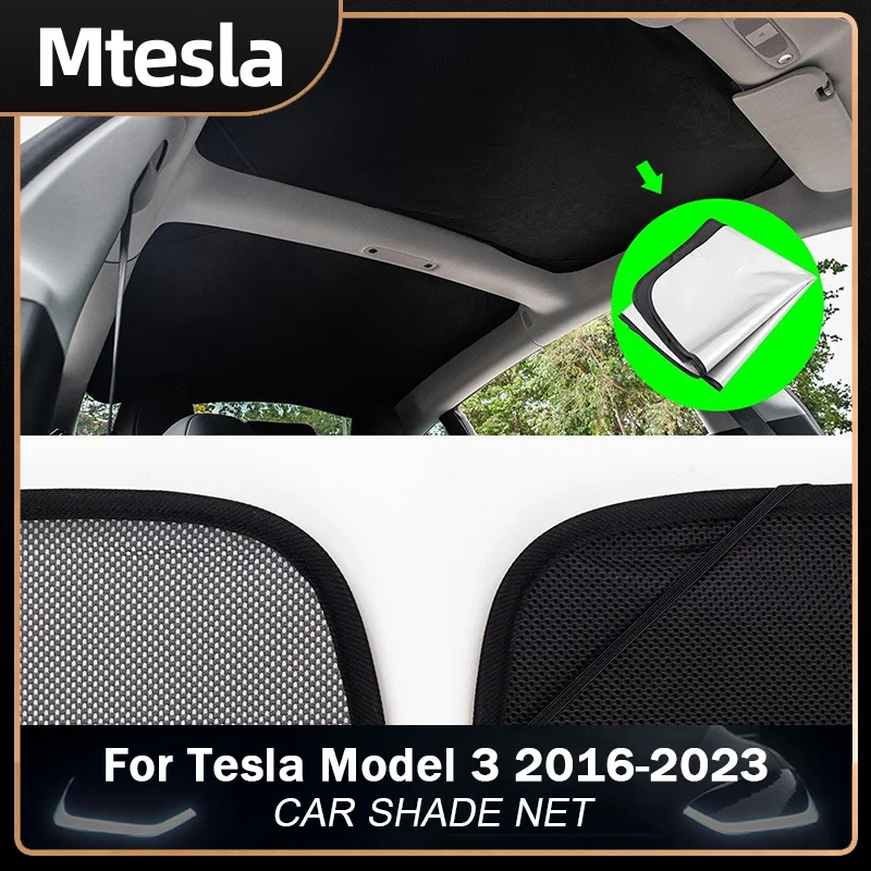 

Car Sun shade Sun Visor For Tesla Model 3 Y Rear Front Sunshade 2023 2022 2021 Roof Skylight Shades Protector Tesla Accessories