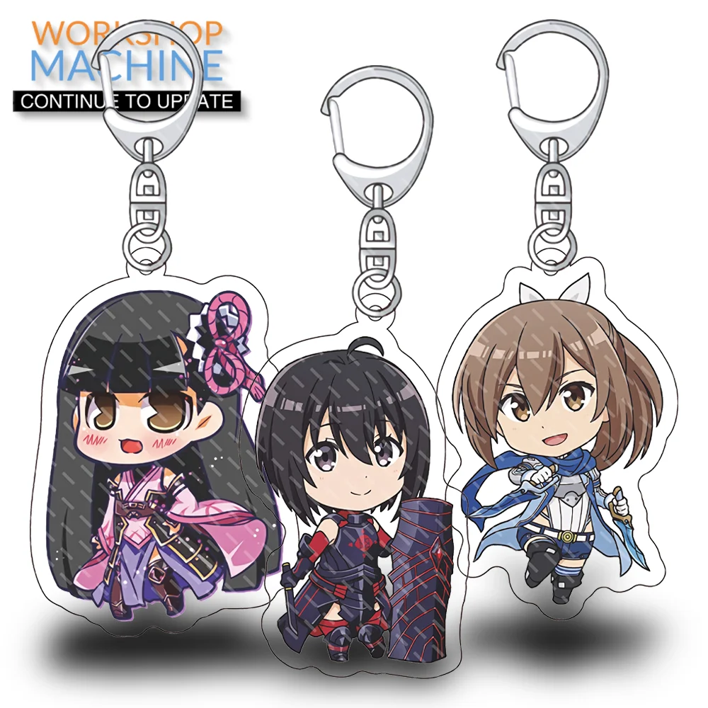 

Bofuri I Don't Want to Get Hurt Anime Exquisite Couple Student Pendant Trend Bag Car Keychain Acrylic Gift Character Ornament