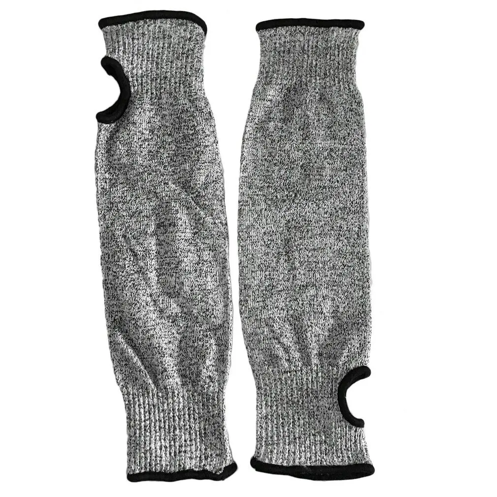 

1PC/ 1pair Level 5 Anti-cutting Standards Cut-resistant Armband Sleeve Working Gloves 1pcs, 1 Pair Polyurethane LESHP Silver 8cm