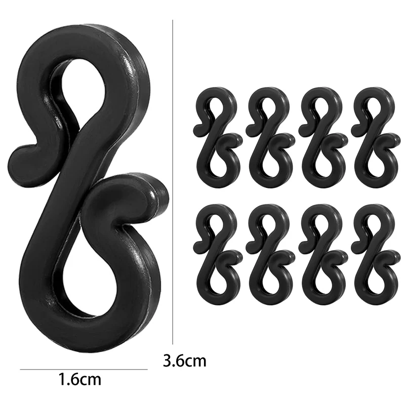 

Пластиковые S-образные крючки для гирлянд 10 штук