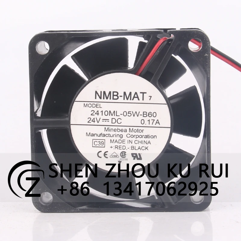 

2410ML-05W-B60 Cooling Fan for NMB 12V 48V DC24V 0.17A EC AC 60X60X25MM 6CM 6025 Ultra-silent Axial Flow Centrifugal Ventilation