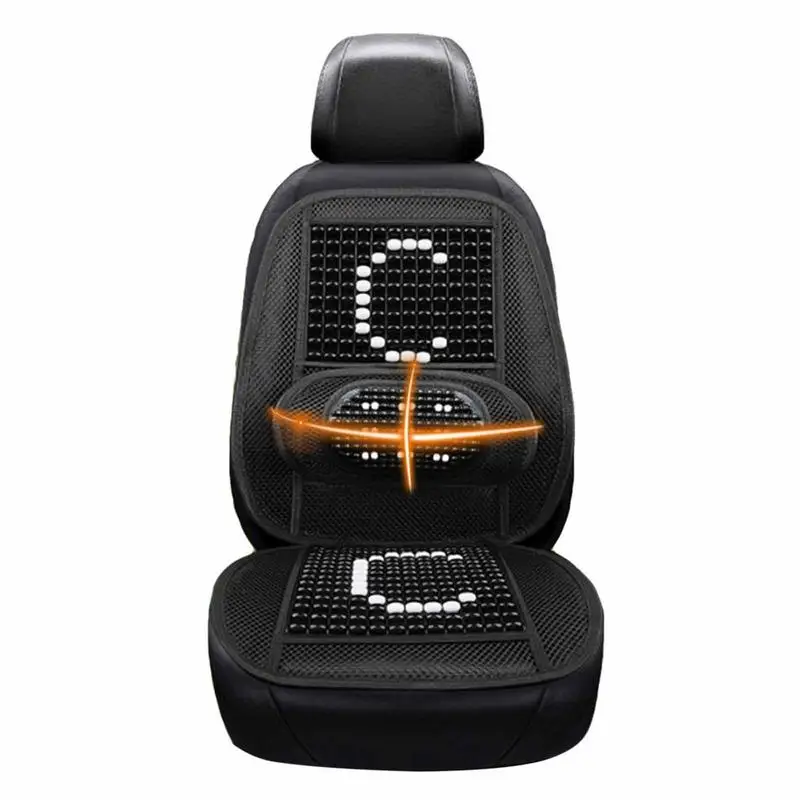 

Bead Seat Covers Wooden Beaded Ultra Comfort Massaging Car Seat Cushion Cool Comfort Cover Car Seat For Car Truck Or Office