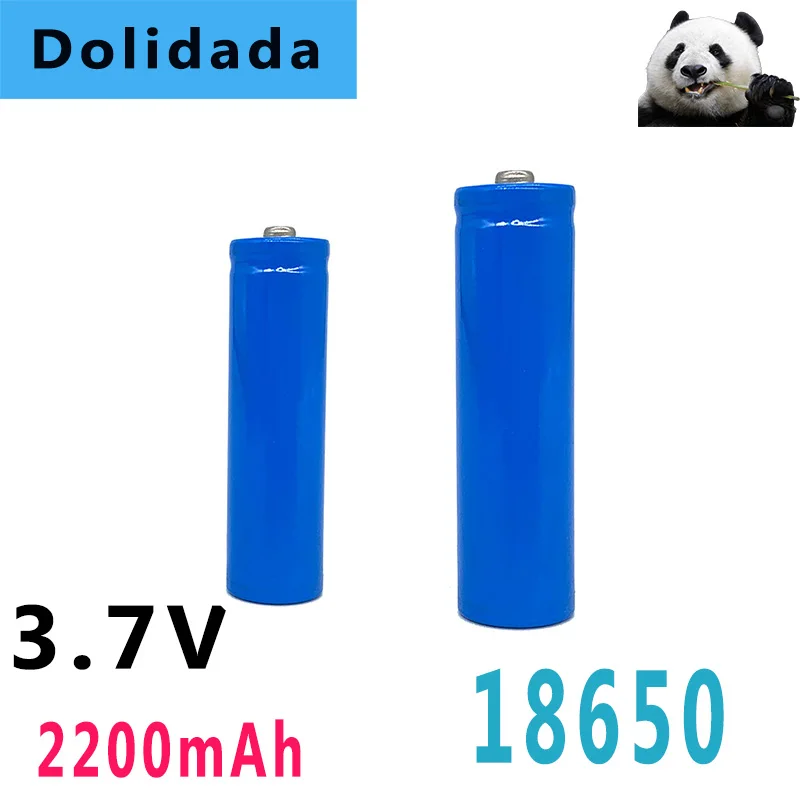 

18650 Battery 2200 Mah 3.7 V Li-ion RechargeablelBattery 18650 Batteria Flat Top Batteries Without Protection For Torch lithium