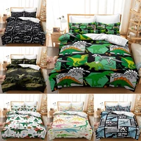 23pcs cartoon dinosaur bedding set duvet cover for adult kids boy quilt cover set bedspread