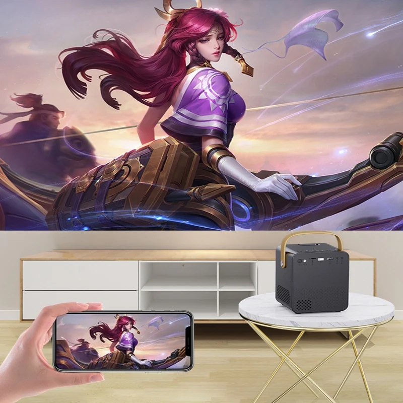 Лучшие предложения X9 проектор для смартфона Android Беспроводная компактная 5000