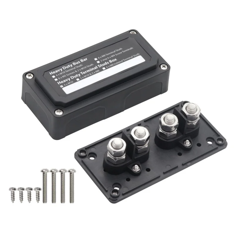 

Car Recreational Vehicle Ship Negative Terminal Busbar Terminal Box Separation 4Road M10 Modification Application48V