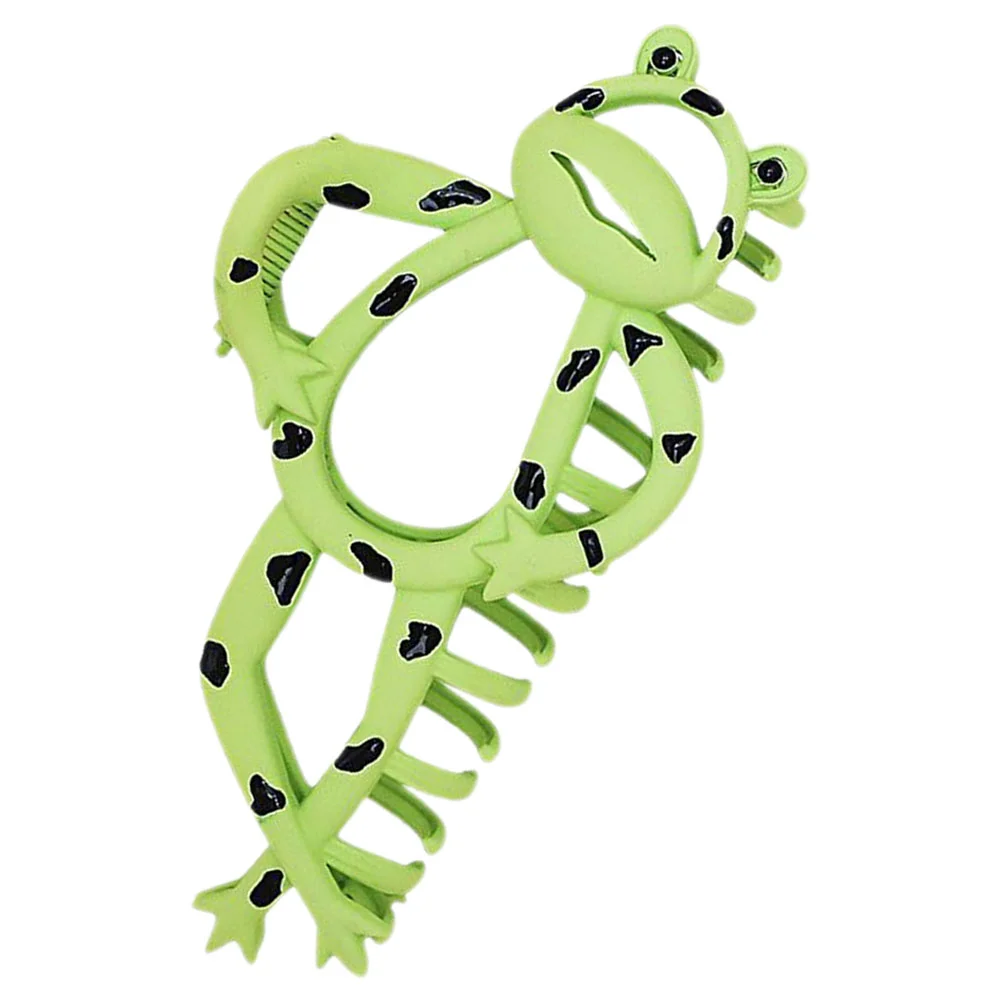 

Hair Accessories Claw Clips Big Thick Long Large Alloy Frog Shape Women Thin Decorative