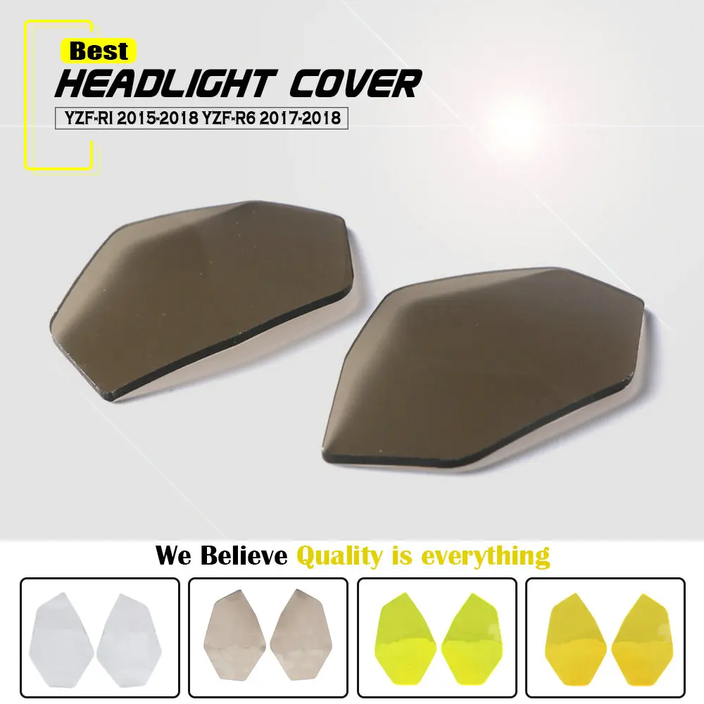 

Motorcycle Headlight Guard Head Lamp Light Lens Cover Protector for YAMAHA YZF-R1 2015-2019 YZF-R6 2017-2019 MT10 FZ10 MT-10