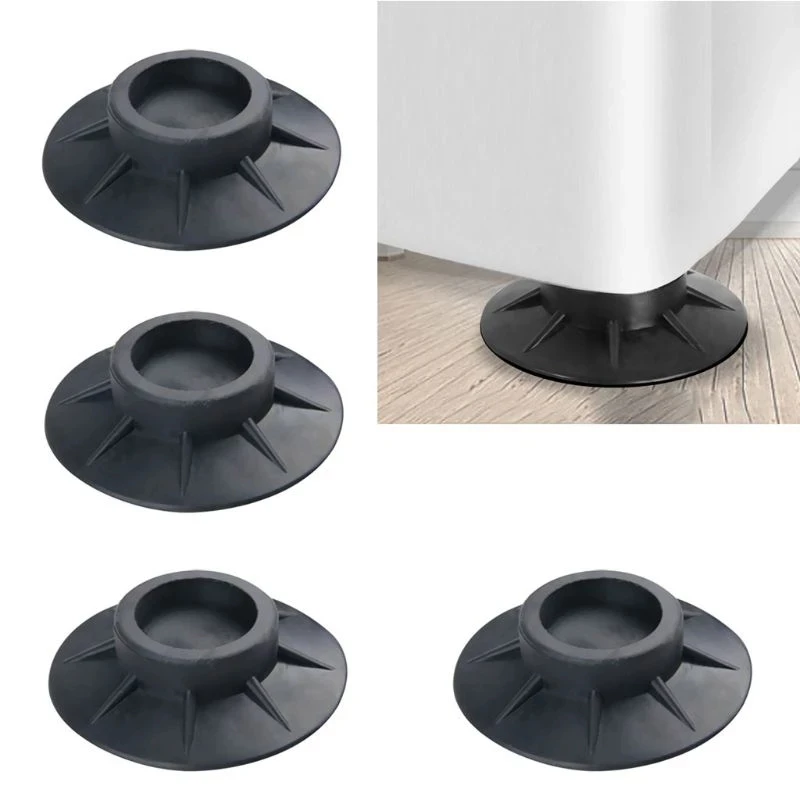 4Pcs Anti Vibration Feet Pads Rubber Legs Slipstop Silent Skid Raiser Mat For Washing Machine Support Dampers Stand Non-Slip Pad