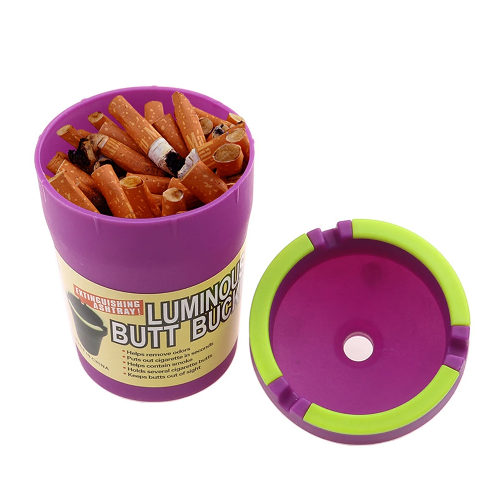 

Светящаяся автомобильная пепельница высокая температура 2-слойная пепельница для сигар подставка для курительных стаканов контейнер для х...