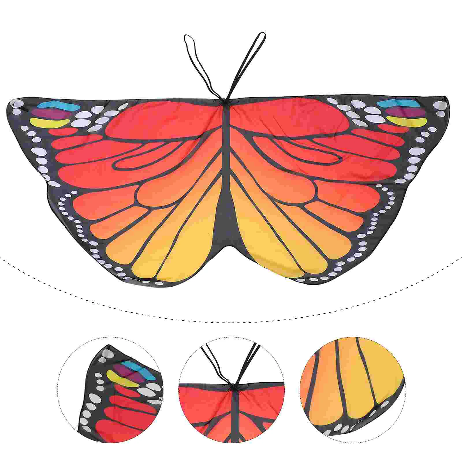 Плащ-бабочка накидка детский забавный костюм для косплея шифоновый феи крылья