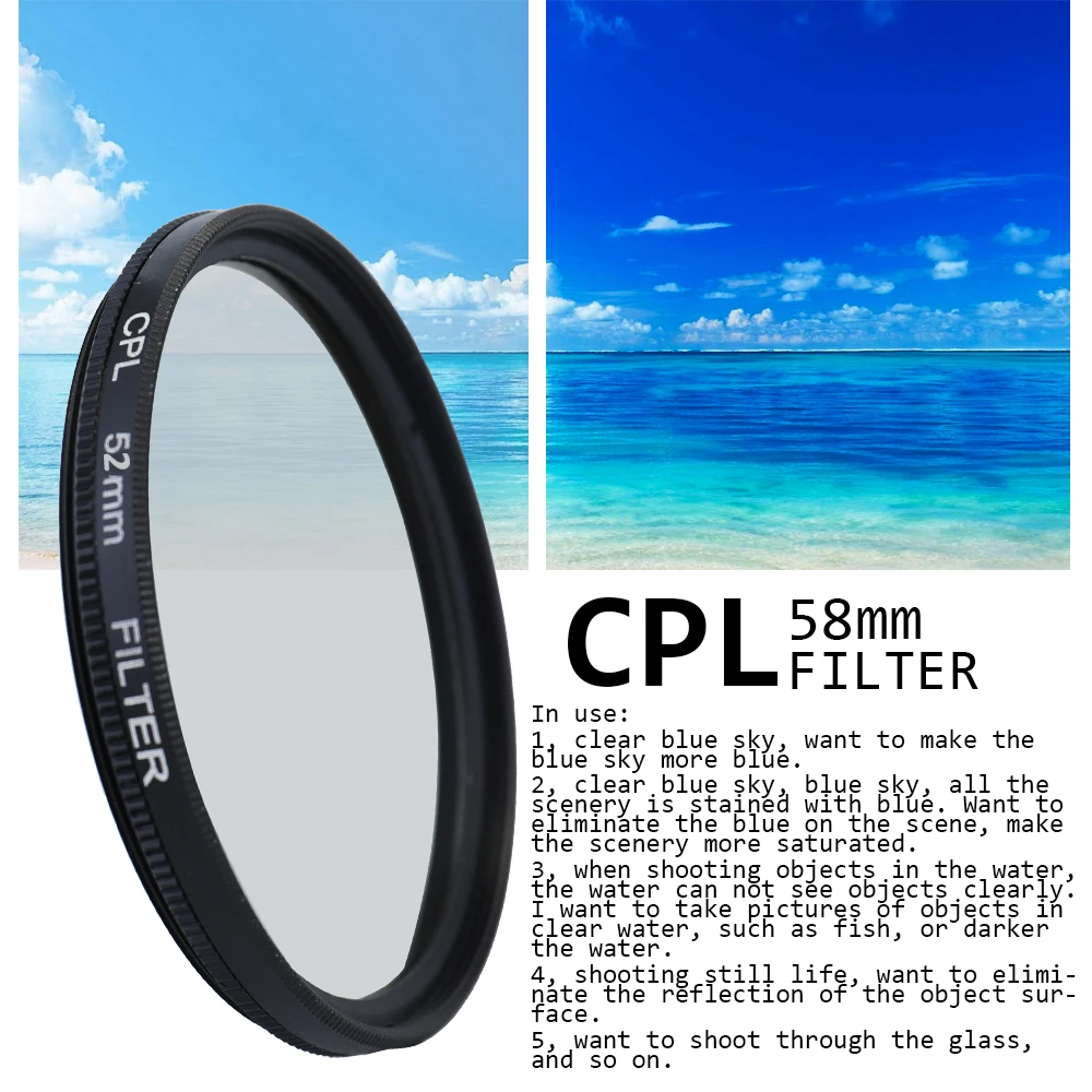 Профессиональный Набор Фильтров Для Камеры UV CPL FLD Аксессуары Нейтральной