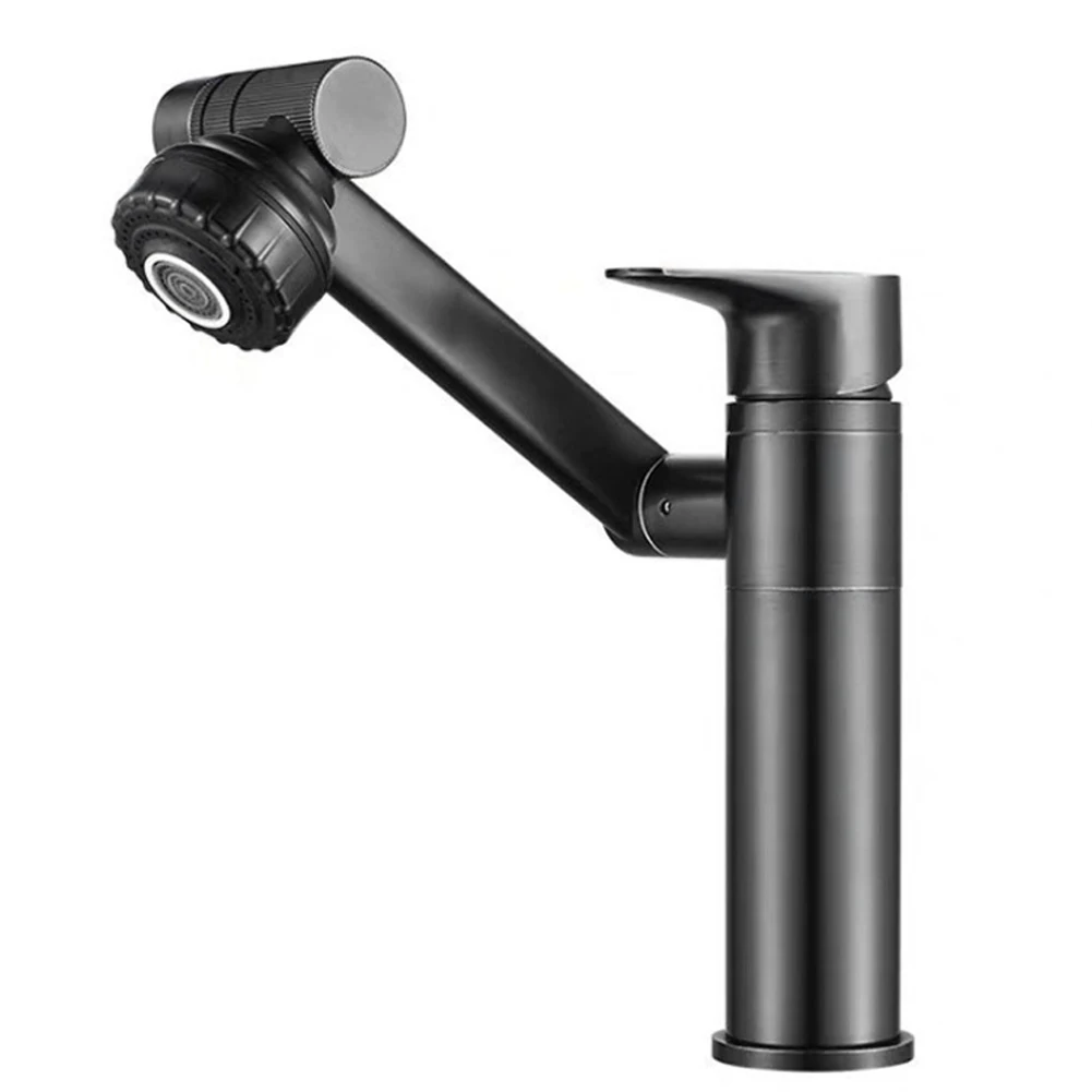 

1080° Swivel Bathroom Sink Faucet Mixer Deck Mounted Splash Proof Water Tap Shower Head Aerators Plumbing Tapware For Bathroom
