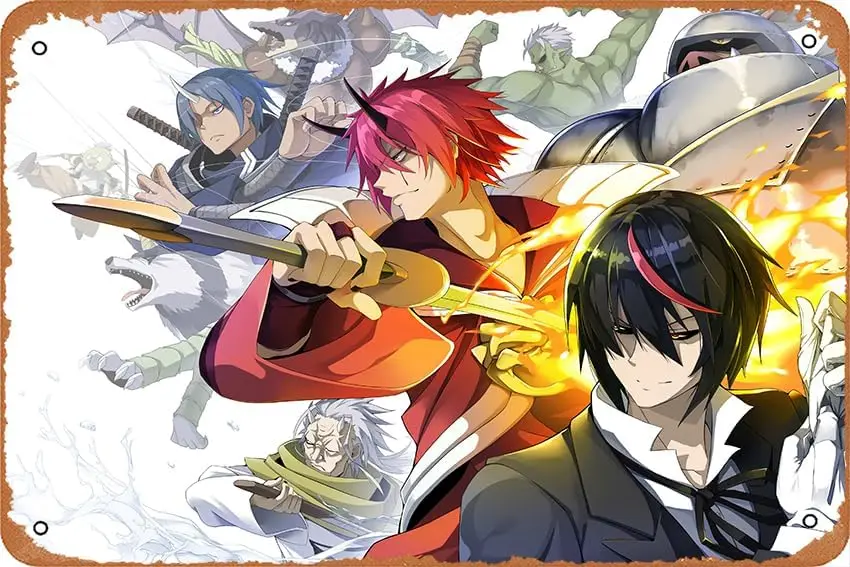 That Time I Got Reincarnated As A Slime Benimaru Ranga Hakurou Diablo Gobta Аниме Плакат Домашнее Настенное