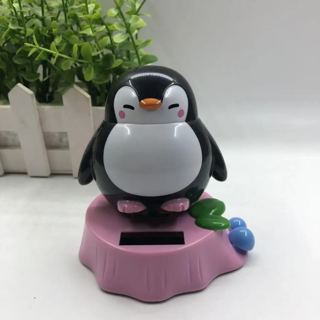 Куклы-пингвины на солнечной энергии танцевальные украшения экологически чистые
