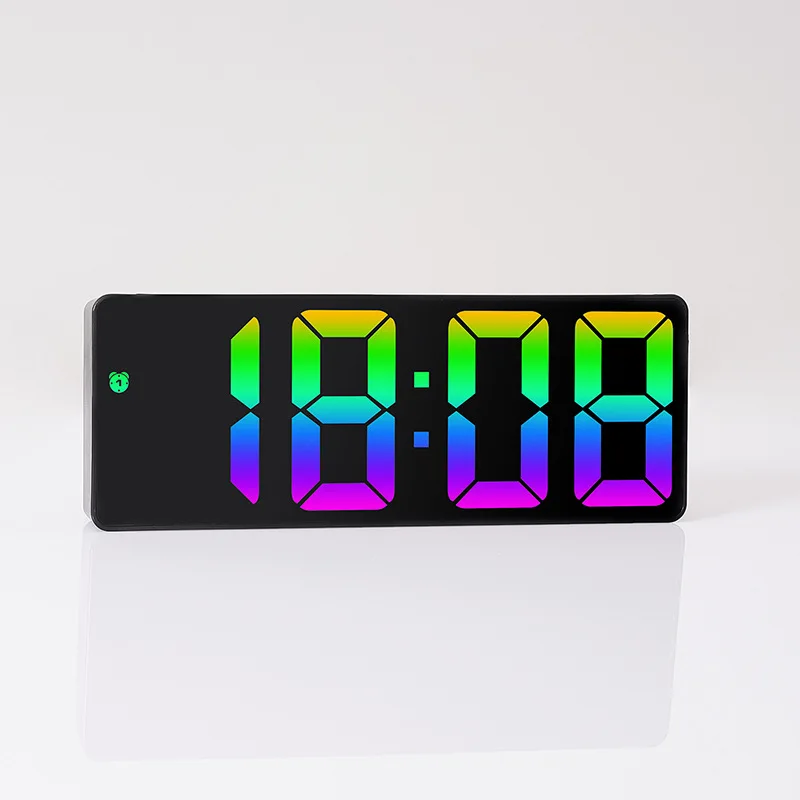 

Home Decor Protection Eyes Mirror Temperature Date Display 12/24H LED Clock