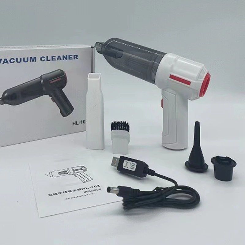 Беспроводной ручной мини-пылесос 3 в 1, 9000 Па