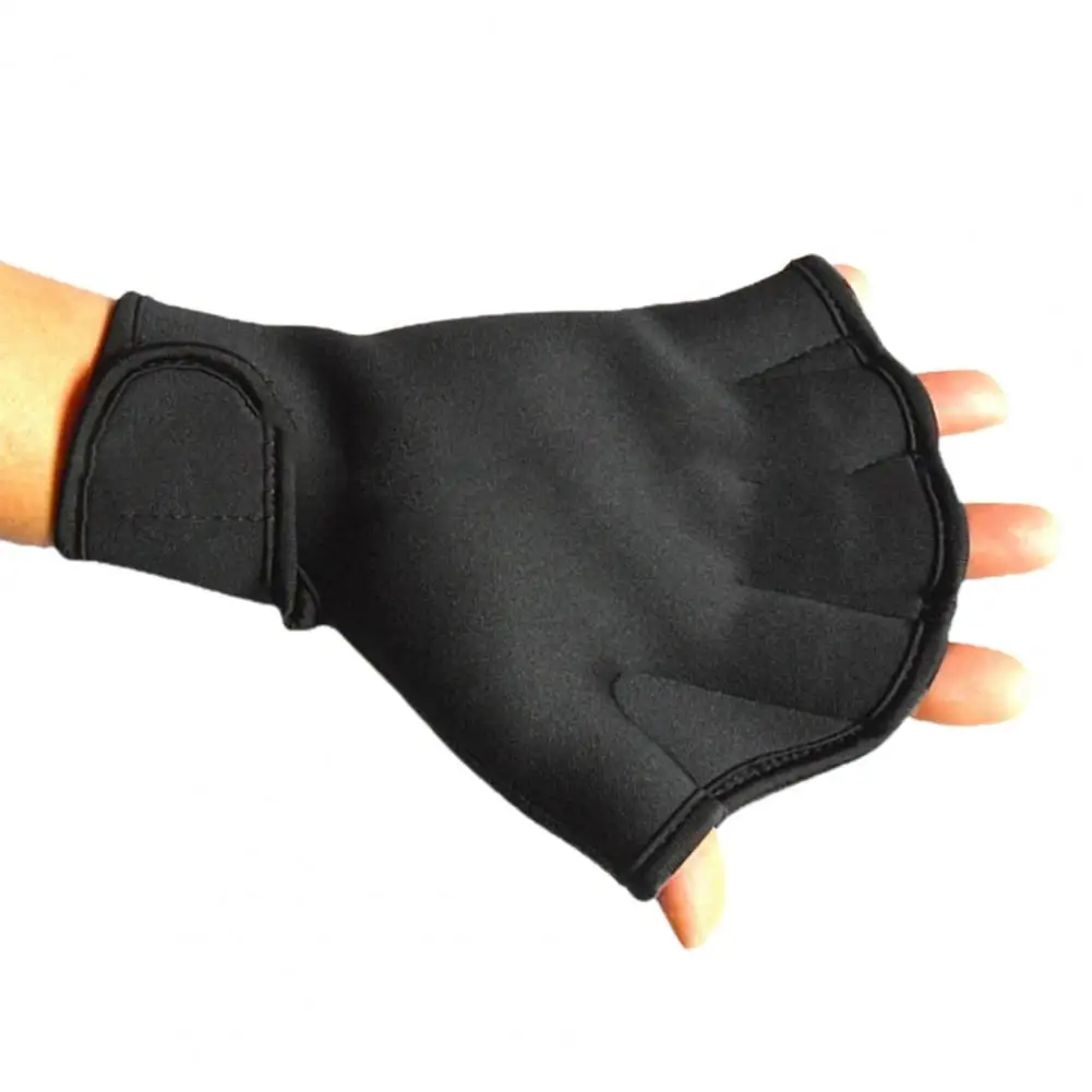 

1 Pair Creative Webbed Gloves Comfortable Paddle Gloves Water Resistance Unisex Swimming Hand Flippers Gloves Wear-resistant