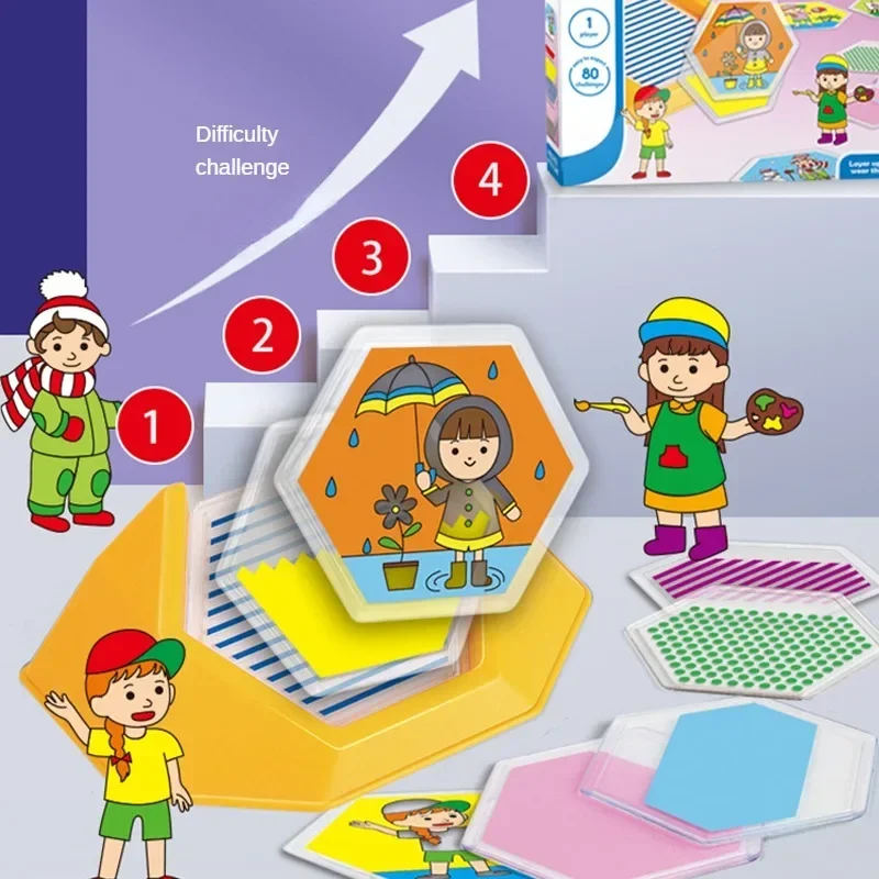 Детский пазл с цветным кодом