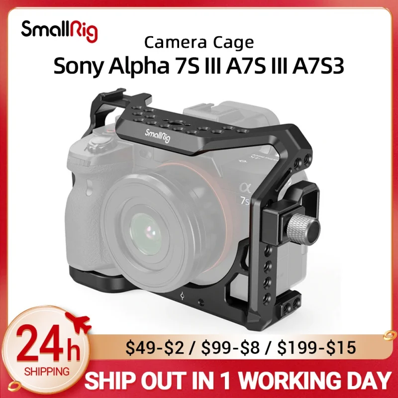 

SmallRig A7S3 A7siii Camera Cage for SONY Alpha 7S III & compatible Cable Camera Clamp 3007