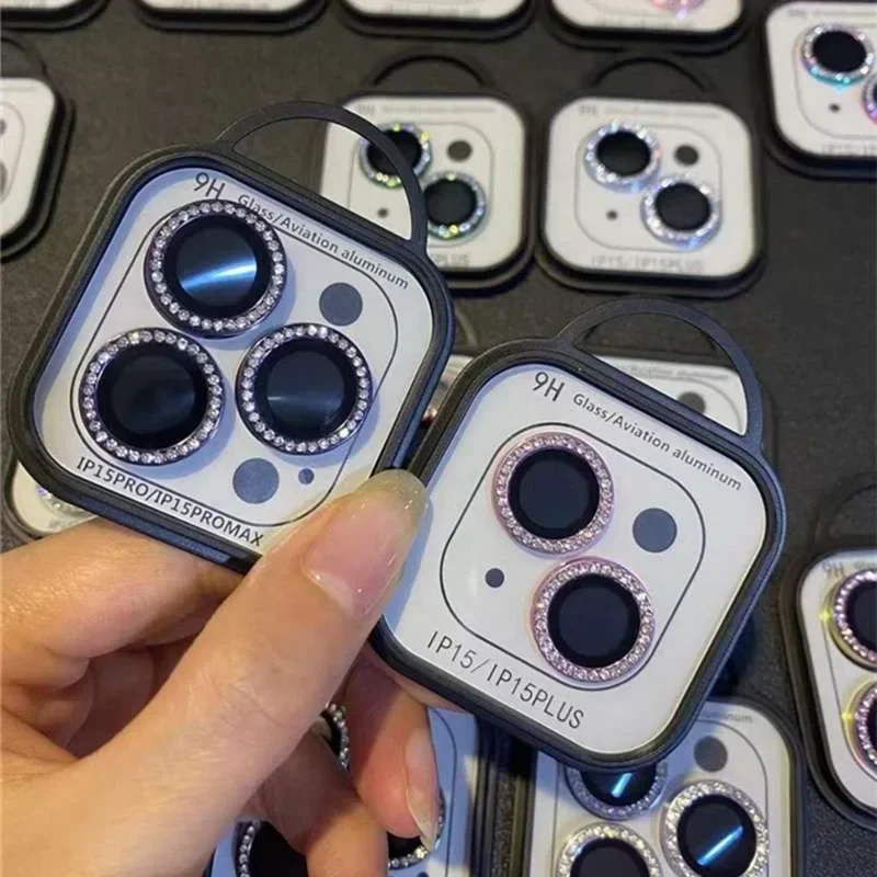 Защитная пленка для объектива камеры IPhone 15 16 Pro Max Plus Diamond Металлическое защитное