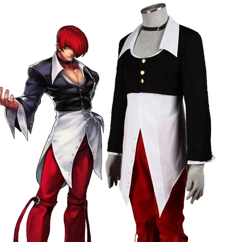 

The King Of Fighters Iori Yagami Cosplay Costume KOF Games Uniform THE KING OF FIGHTERS Men Costume For Halloween Carnival Party