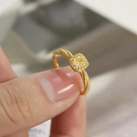 adjustable 18k gold ring personality exquisite sparkling novelty womens jewelry party wedding anniversary birthday gift for her