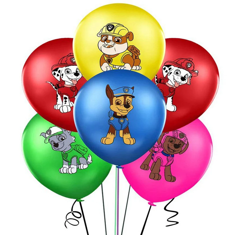 

Paw Patrol Toys 12 Inch Cartoon Latex Balloon Cartoon Theme Birthday Party Decoration Arrangement Latex Balloon Cartoon Balloon