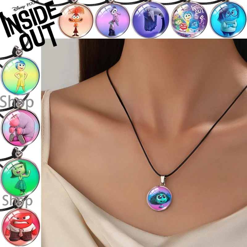 Disney Inside Out 2 модное ожерелье Envy Sadness Anxiety новое ожерелье-цепочка в стиле панк