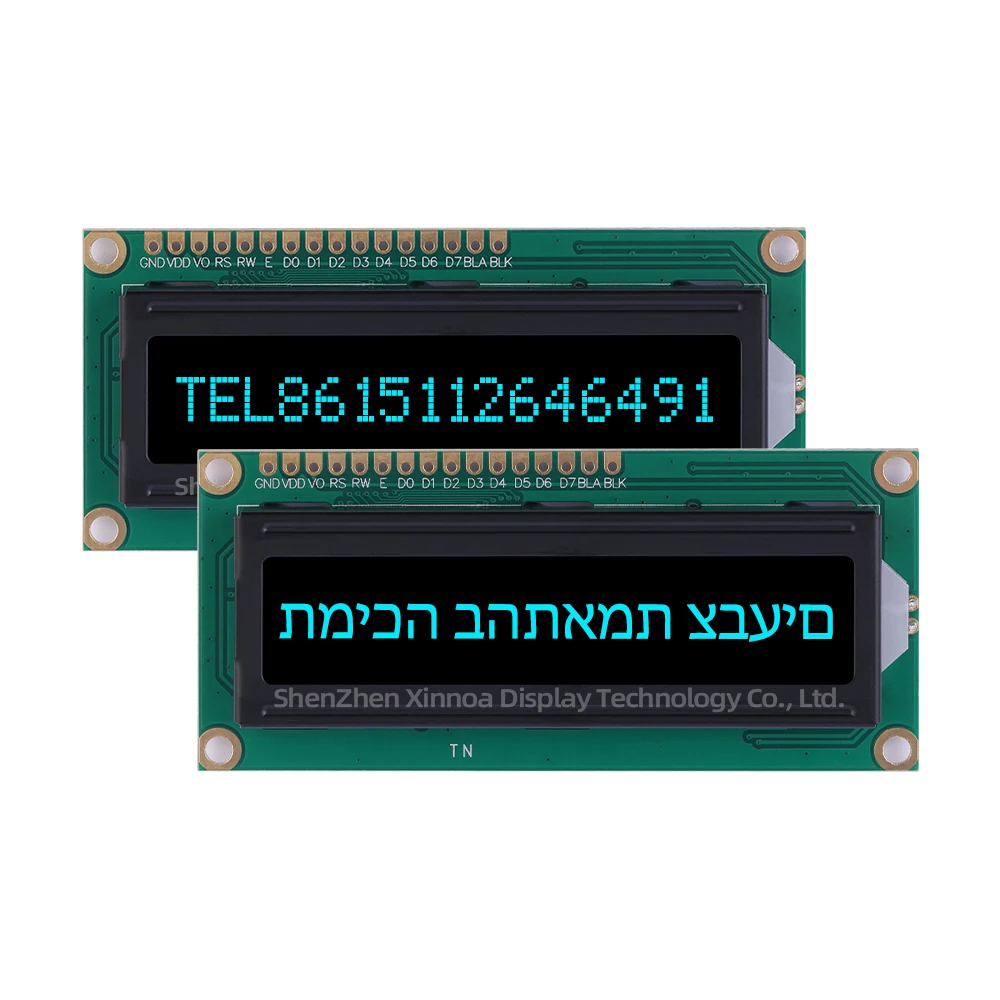 2 5-дюймовый BTN черный фильм зеленый текст 1601A ЖК-дисплей иврит символ LCM модуль