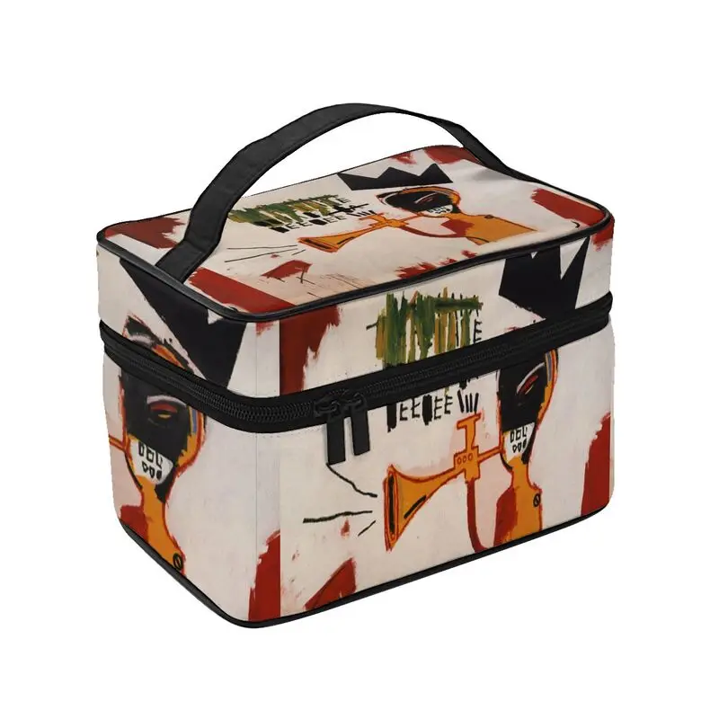 

Trumpet By Jean Michel Basquiat Cosmetic Bag Women Fashion Big Capacity Makeup Case Beauty Storage Toiletry Box