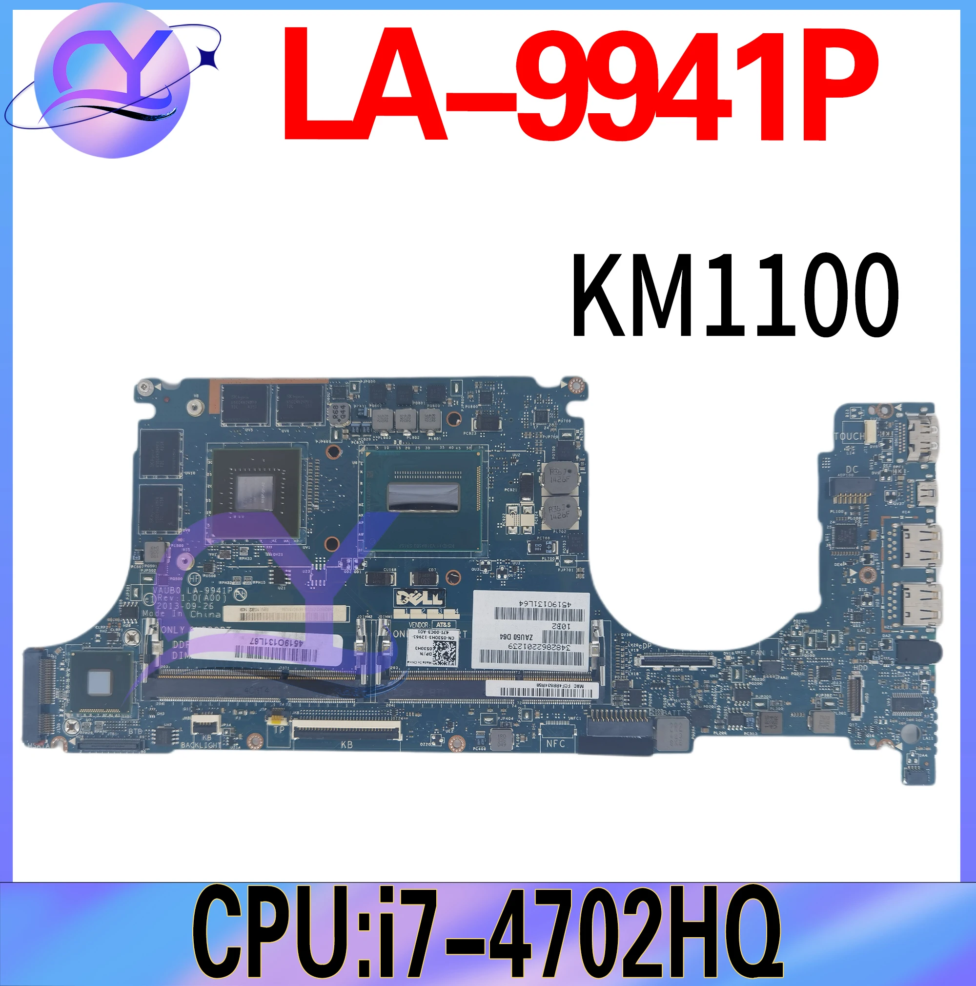 Материнская плата для ноутбука DELL 9530 Precision M3800, материнская плата для ноутбука, Экономная деталь, 100% МБ/2 ГБ, рабочий