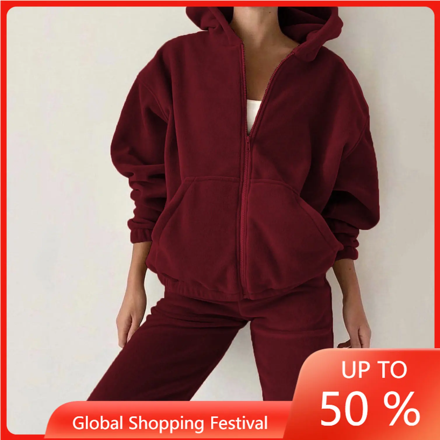 

Spring 2022 Women's Brand Velvet Fabric Tracksuits Velour Hoody Track Suit Hoodies and Pants Oversized Sportswear Two Pieces Set