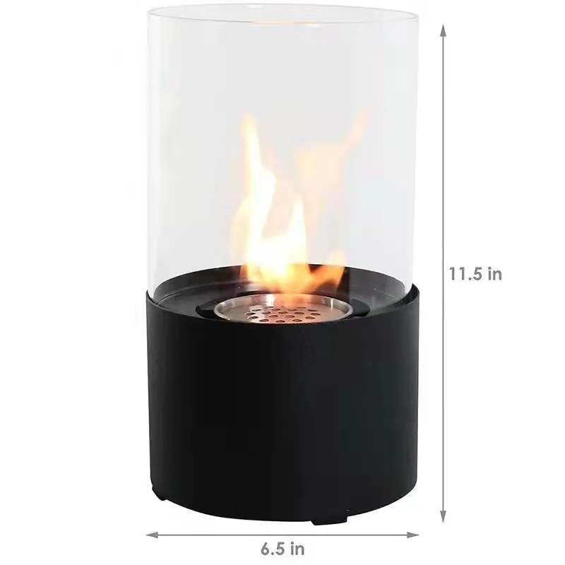

Solid Alcohol Stove 29x15cm Burner Outdoor Glass Metal Base Picnic Camping Night Ambience Light Environmental Warming Romantic