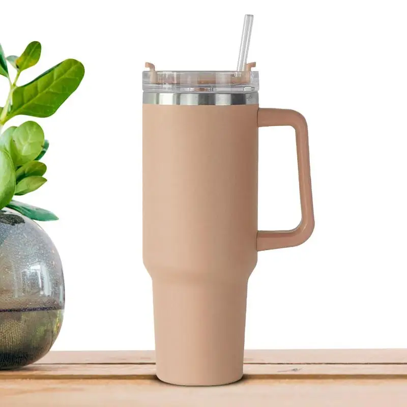 

40oz Stainless Steel Vacuum Leak Proof Water Bottle Insulated Water Bottle With Handle And Straw Travel In-Car Water Bottle