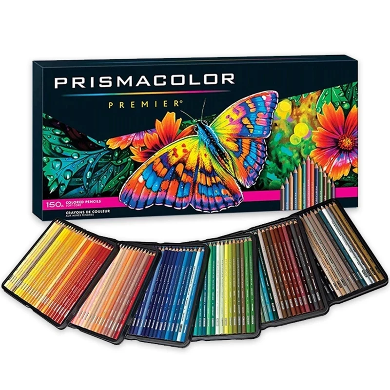 

PRISMACOLOR Art Oily Colored Pencils 24/48/72/132/150 Colors Lapis de cor Wood Colored Pencils for Artist Sketch School Supplies