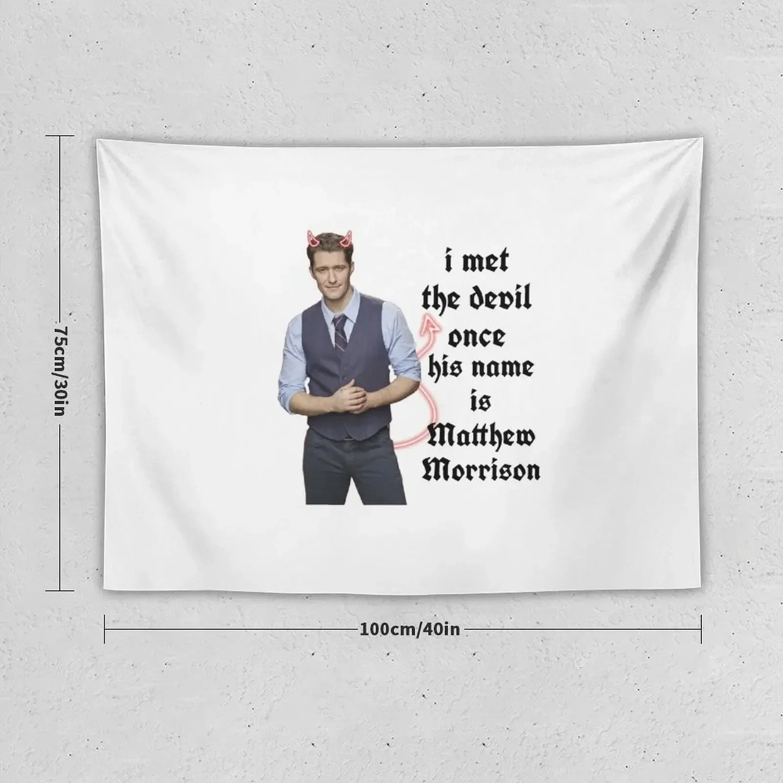 Я встретил дьявола как только его зовут Мэтью морнизон гобелен украшение для