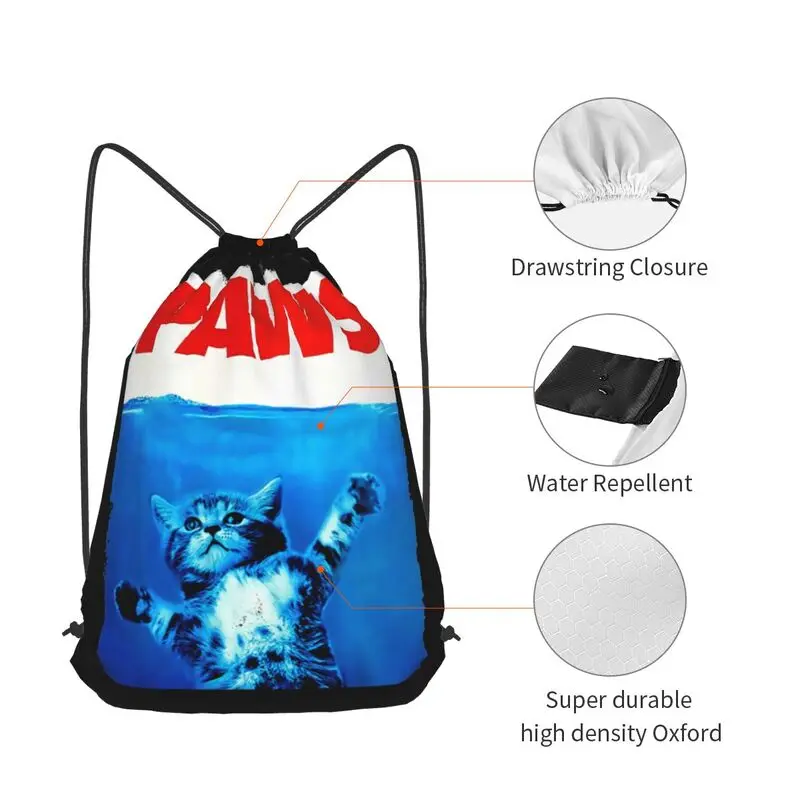 Женский рюкзак на шнурке Paw 2 легкий для обуви с принтом спортивная сумка - купить